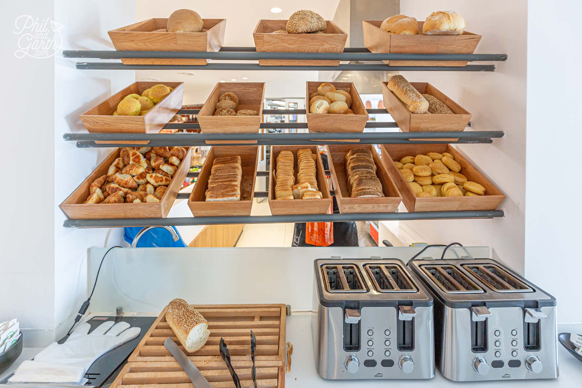 Lots of bread and no conveyor belt toasters!