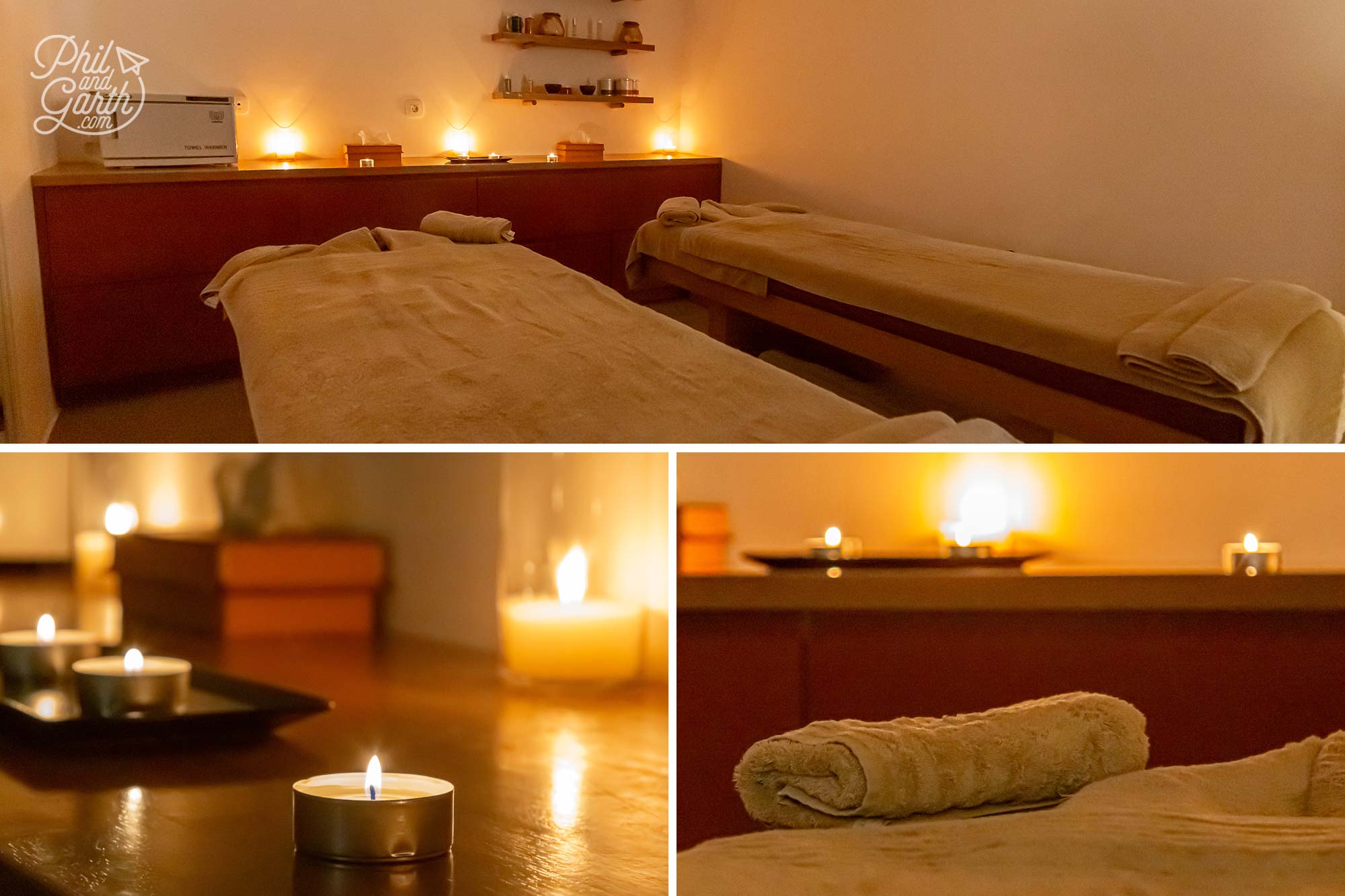 Orama Spa's peaceful treatment room