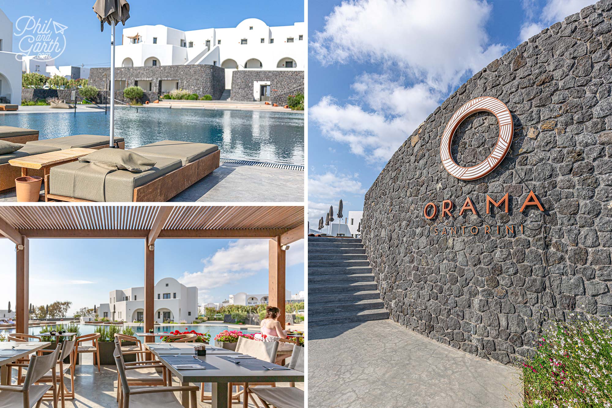 We stayed at the gorgeous Orama Hotel & Spa in Fira