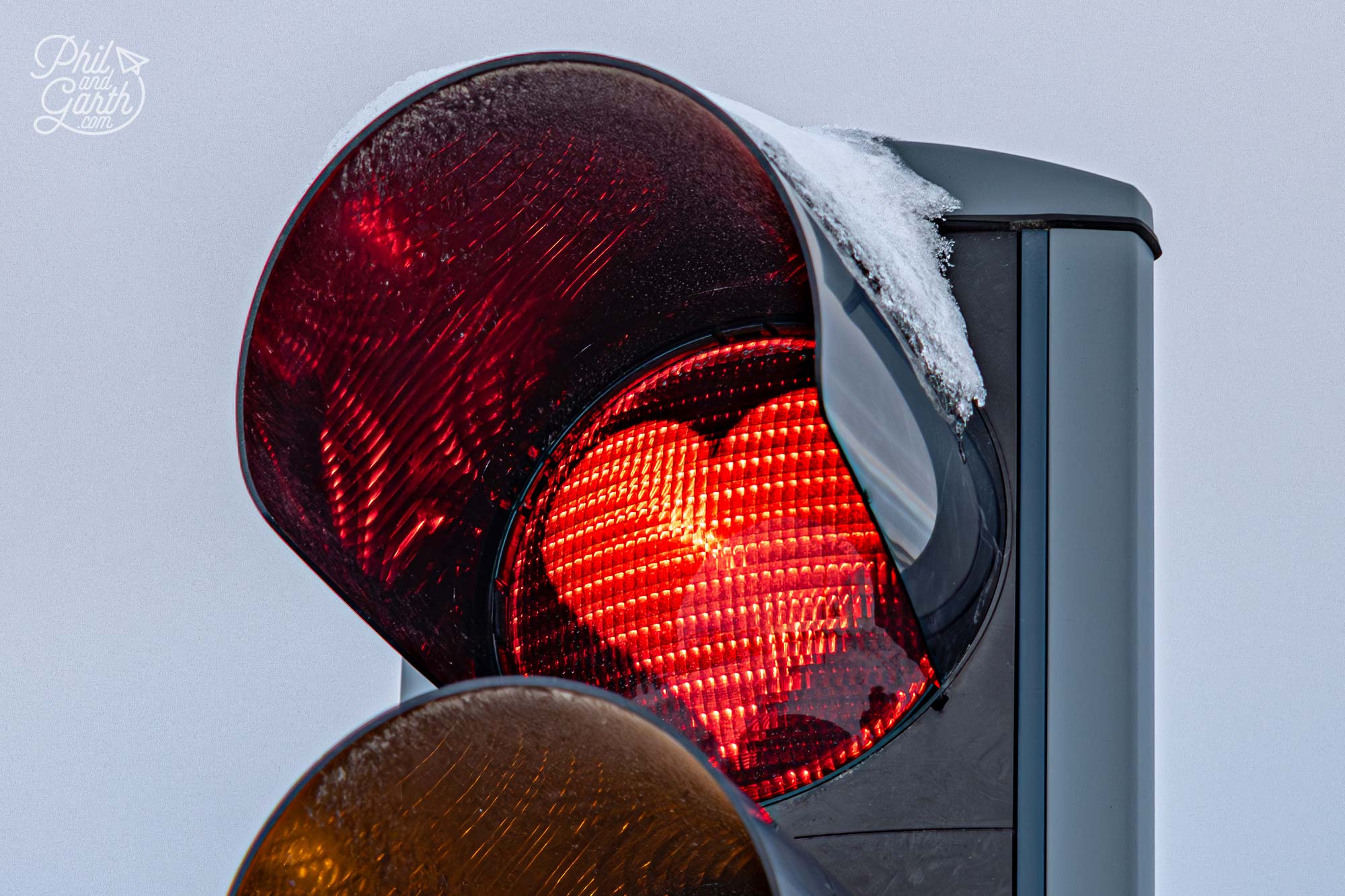 Akureri's red love heart traffic lights symbolise warmth and positivity