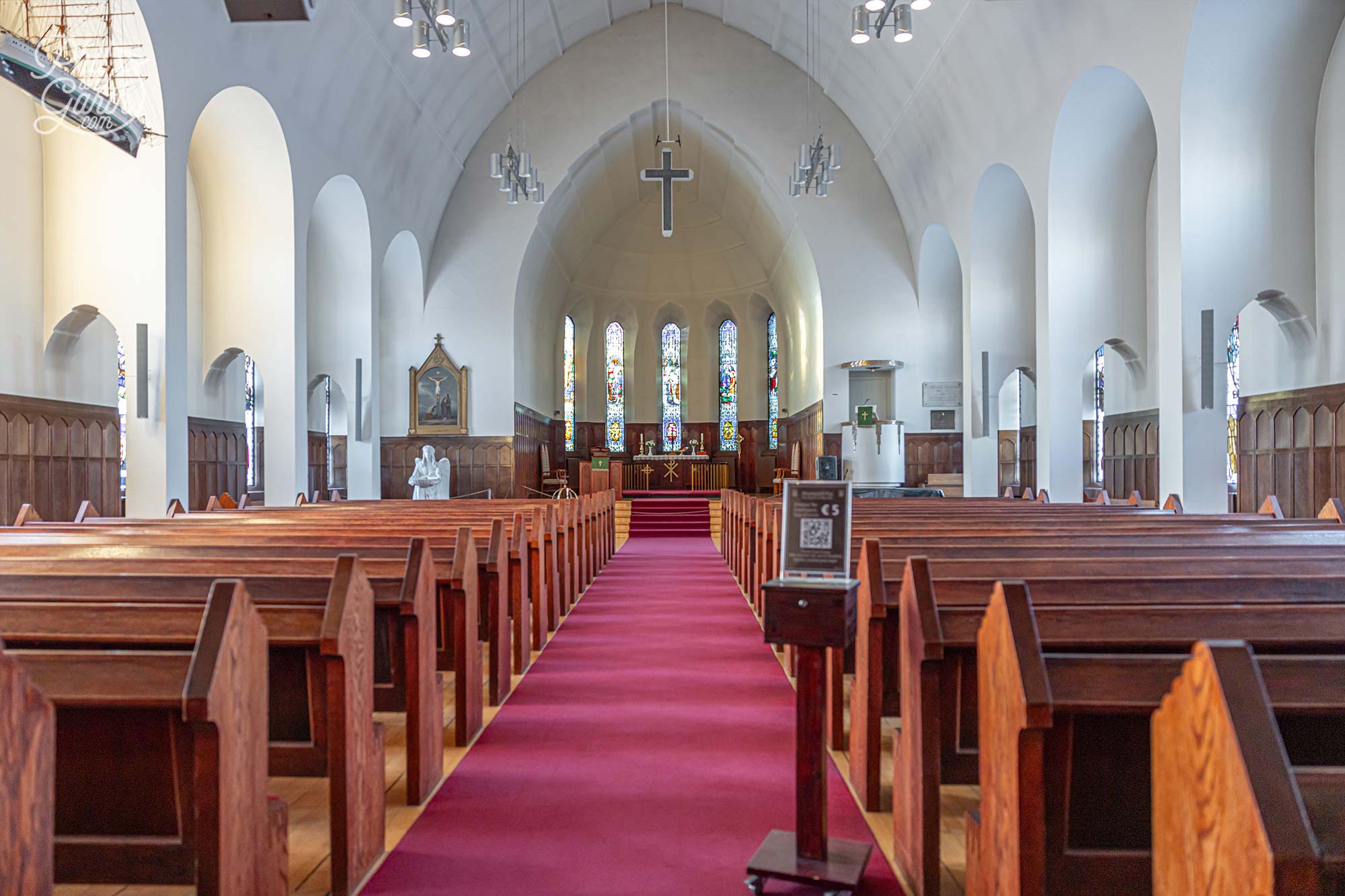 Inside the Akureyrarkirkja Church