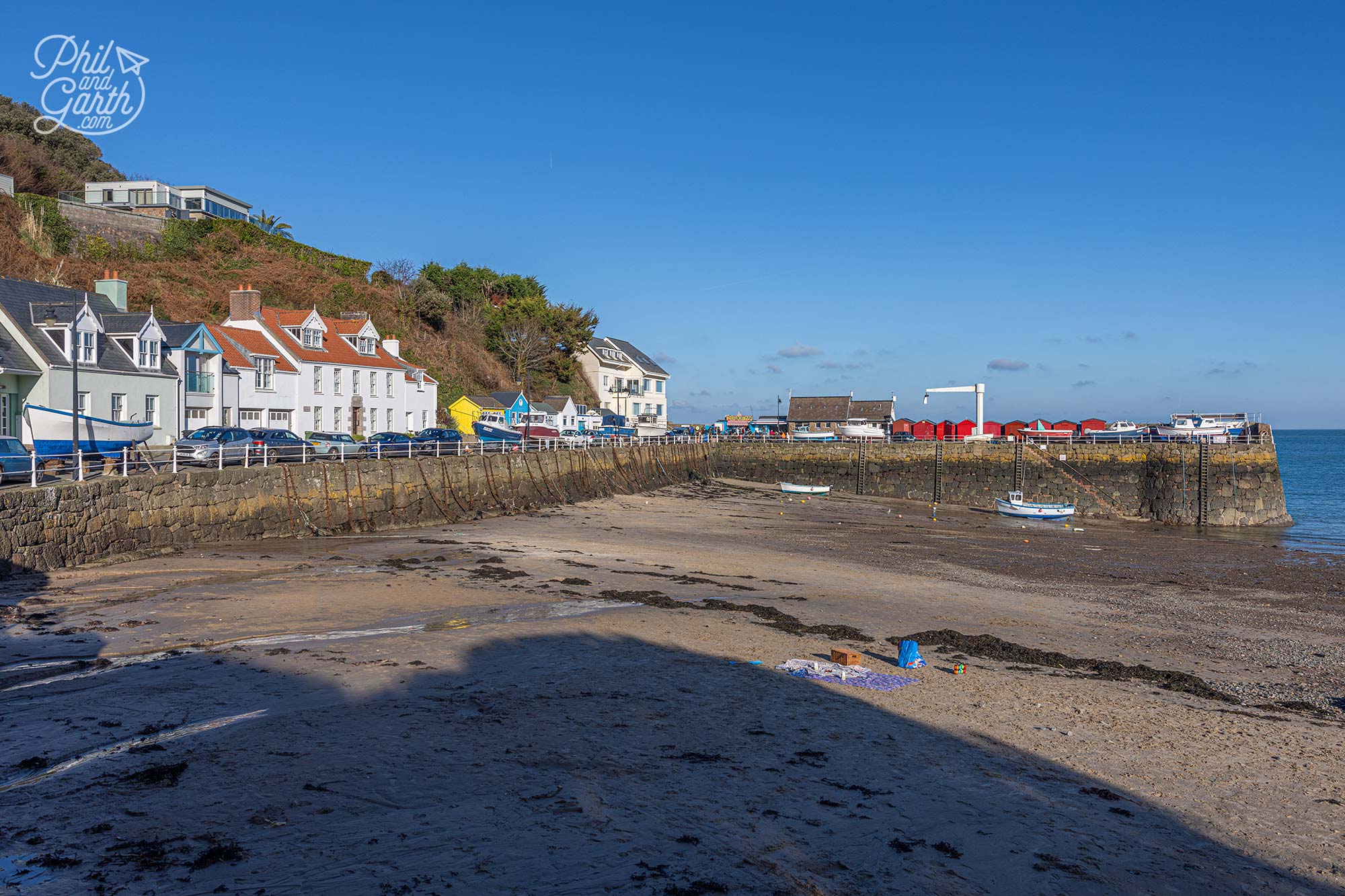 Rozel is a small picturesque fishing village in Jersey, known for its charming harbour, seafood, and the famous Hungry Man café