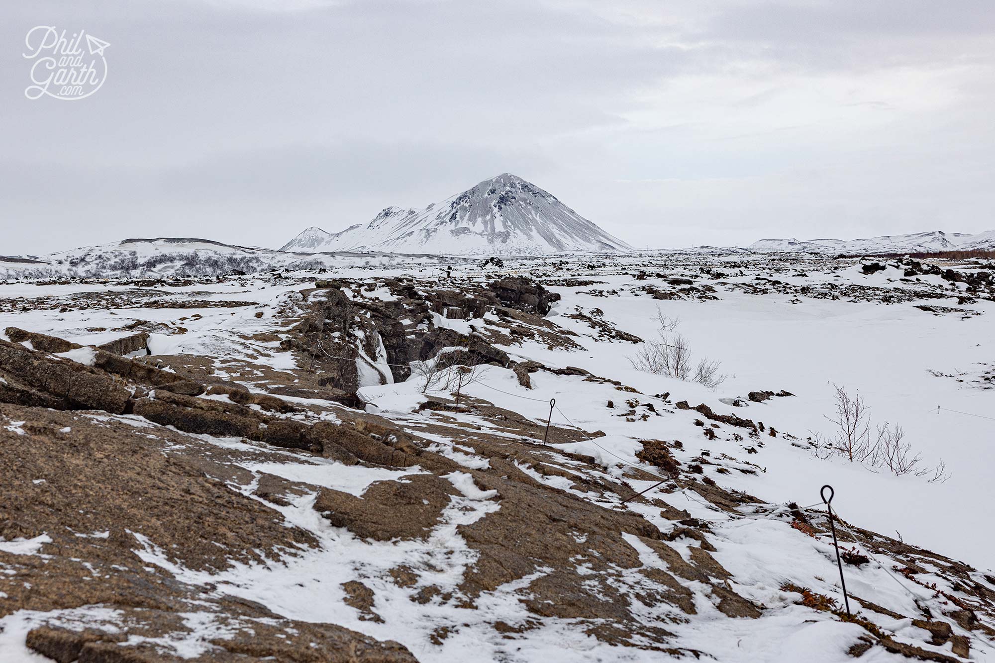 The stunning winter landscape of North Iceland